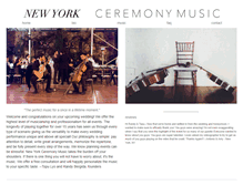 Tablet Screenshot of nyceremonymusic.com